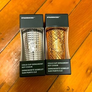 NWT Starbucks Metallic Keychain Bundle (2)